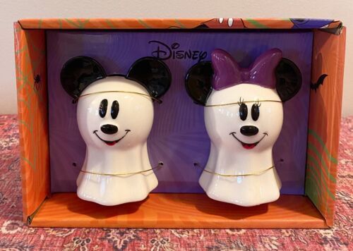 Disney HALLOWEEN Mickey Mouse & Minnie Mouse GHOST Salt & Pepper Shakers New  | eBay | eBay US