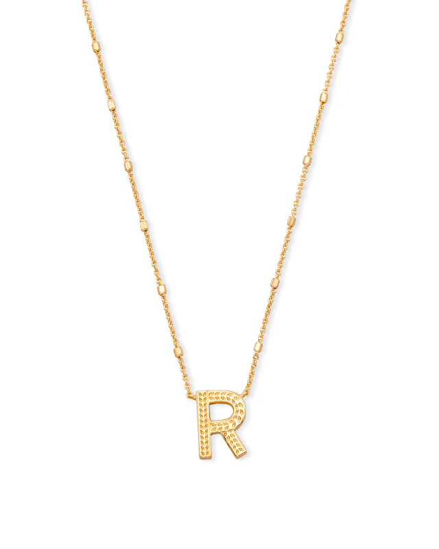 Letter A Pendant Necklace in Gold | Kendra Scott | Kendra Scott
