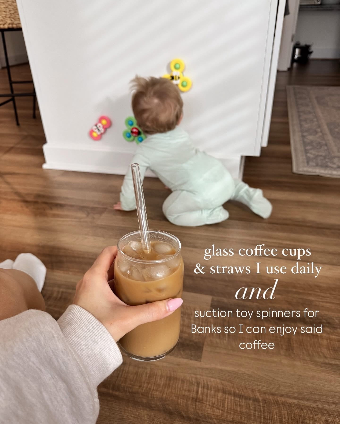 suction spinny toys for banks & glass coffee cups and straws for my coffee 

#LTKStyleTip #LTKBaby #LTKFindsUnder50