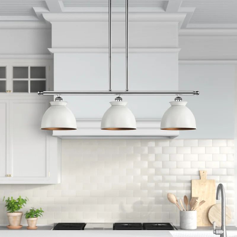 Cleveland 3 - Light Kitchen Island Dome Pendant | Wayfair North America