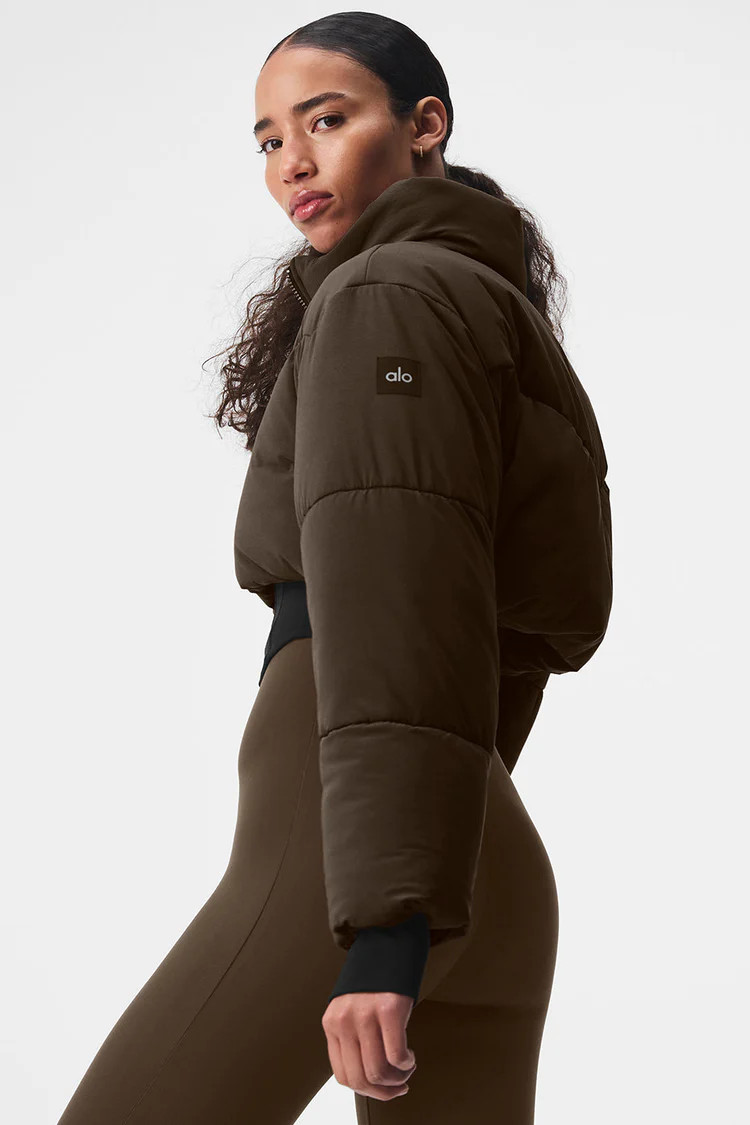 Main Act Corset Puffer - Espresso/Black | Alo Yoga (US)