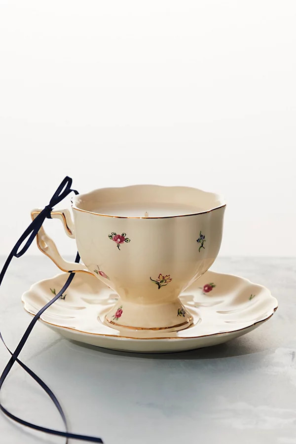Teacup Candle With Saucer | Free People (UK)