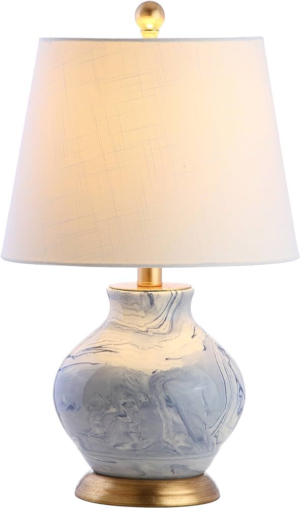 JONATHAN Y JYL3007A Holly 20.5" Marbleized Ceramic LED Table Lamp Contemporary Classic Bedside De... | Amazon (US)