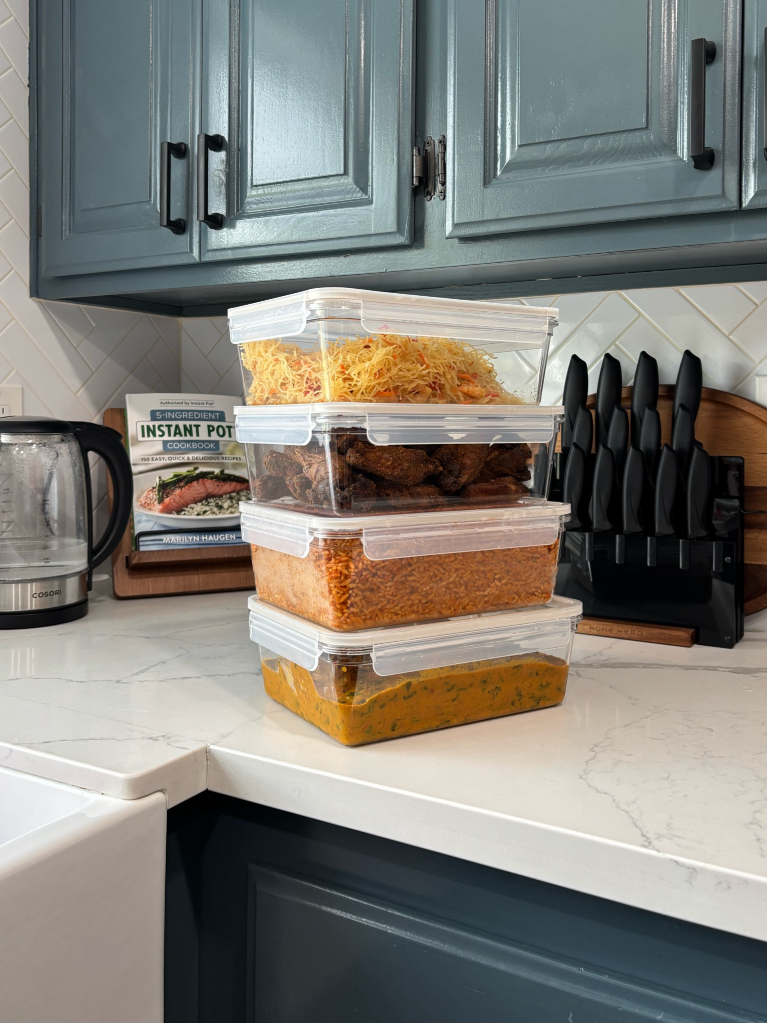 Stackable food container. Fridge, freezer, microwaveable and freezer safe

#LTKParties #LTKHome #LTKFamily