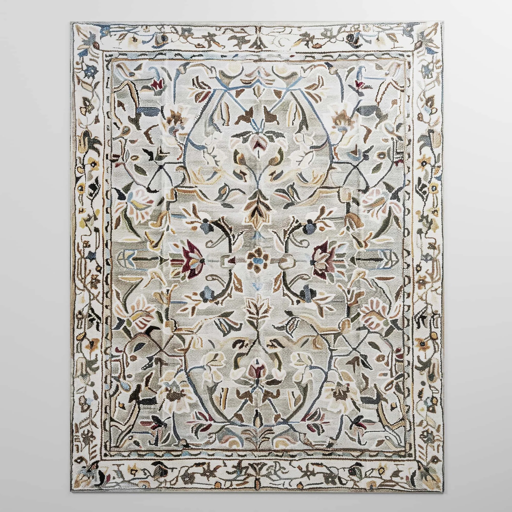 Floral Non-Slip Machine Washable Farmhouse Modern Area Rug in Green/Yellow/Cream/Colorful for Liv... | Wayfair North America