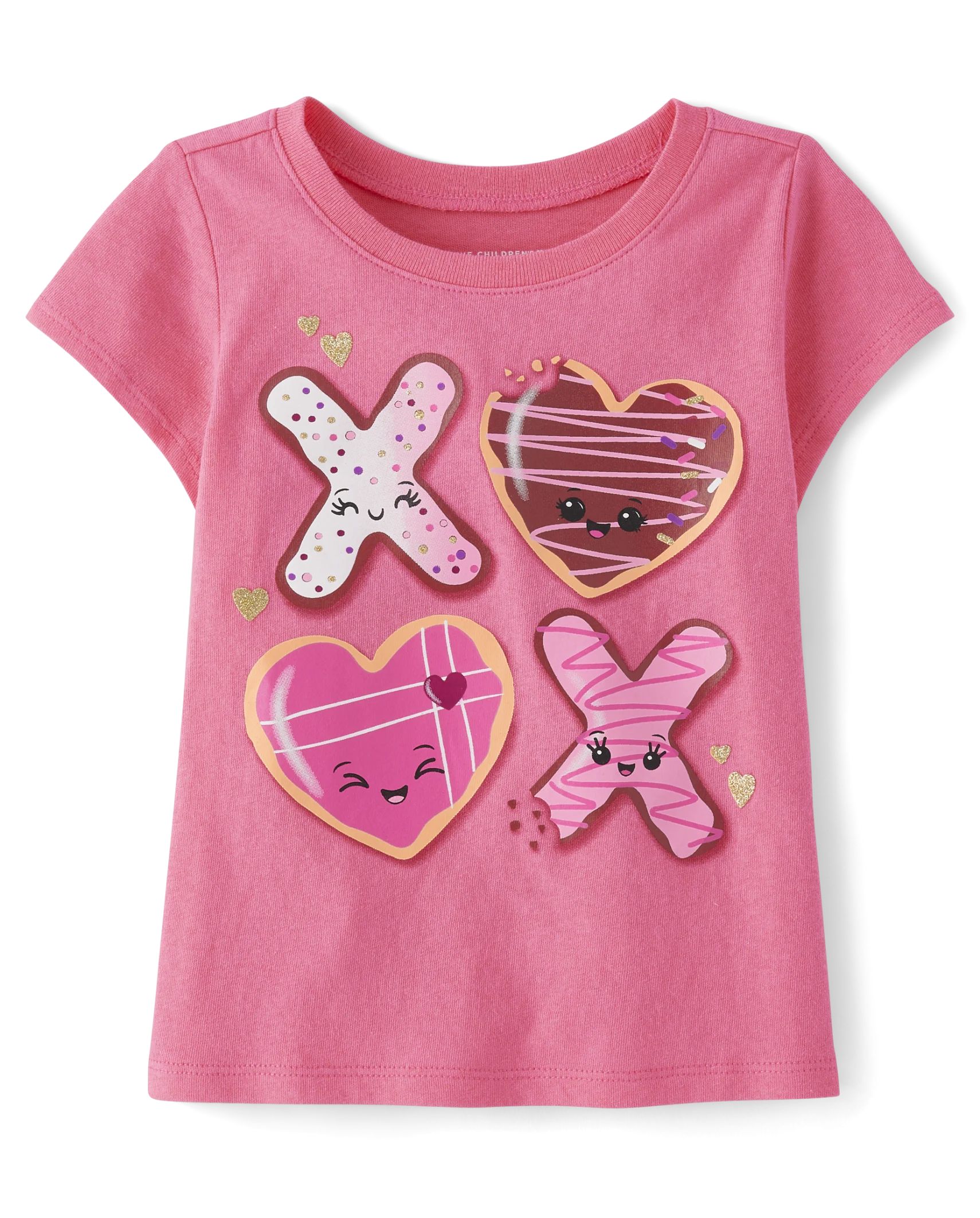 Baby And Toddler Girls XOXO Graphic Tee - ultra pink | The Children's Place