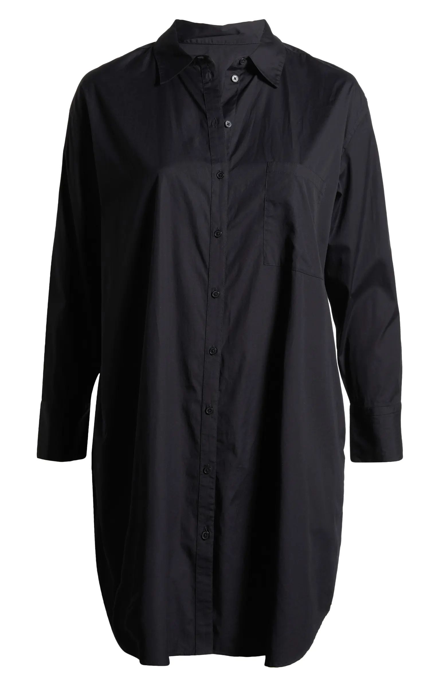 Long Sleeve High-Low Shirtdress | Nordstrom
