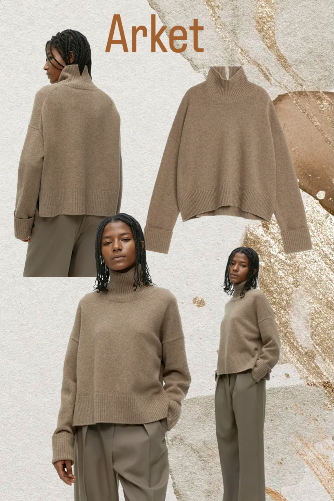 Cable Knit Turtleneck Shoulder … curated on LTK