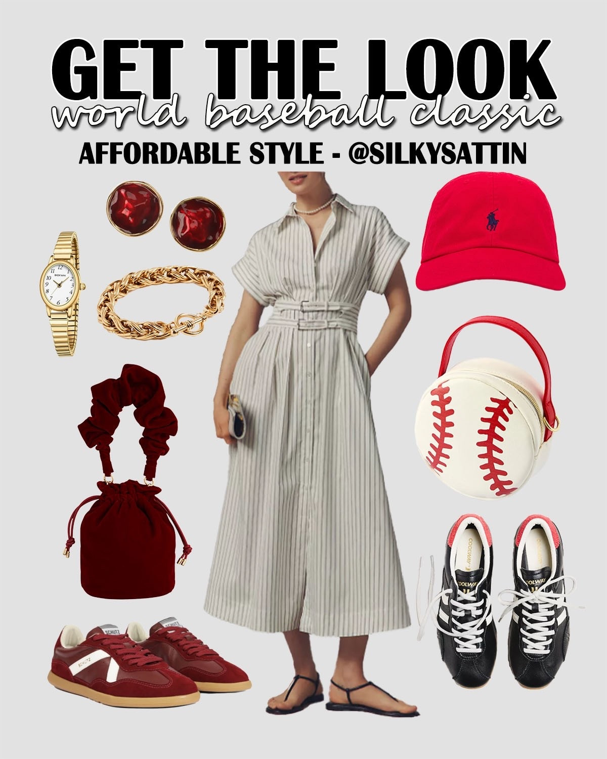 Get the Look: World Baseball Classic

Sports, but make it fashionable because a basic outfit just won’t cut it here. Oo and of course the novelty handbag; can’t forget a themed novelty handbag. That’s our favorite!

Check out my profile for other baseball inspired looks, all at different price points.

Affordable Style: Up to $150
Affordable Luxury: Up to $300
Luxury Style: $300 and Above

*If you’re loving the vibes, “heart” this post. I update the additional options of all my posts as I find additional articles and/or items start selling out.

baseball, ballpark, world classic, sports party #baseball #ballpark #worldclassic #sports #party #casual #ootd #ootn #women #fashion

#LTKSaleAlert #LTKootd #LTKActive