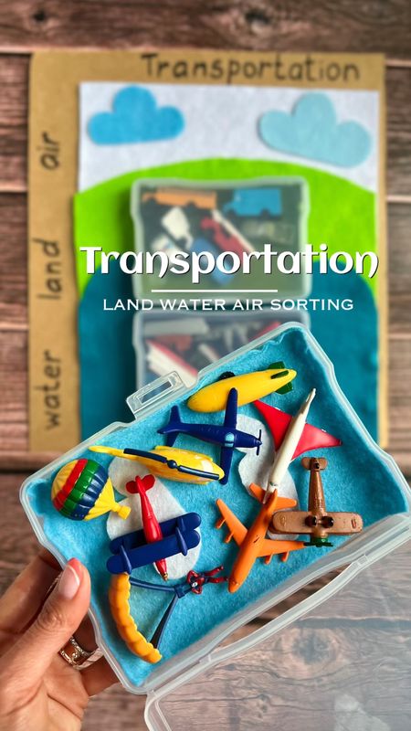 Transportation Sorting land air water Kids Activity