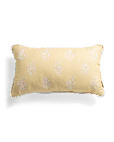 14X24 Indoor Outdoor Floral Paisley Pillow, Polyester | TJ Maxx