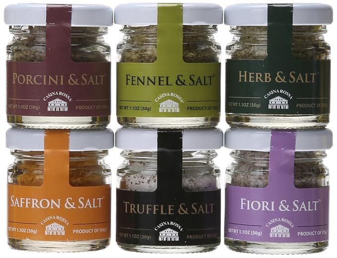 Casina Rossa Gourmet Sea Salt Gift Pack - 6 x 1.1 oz. Jars | Amazon (US)