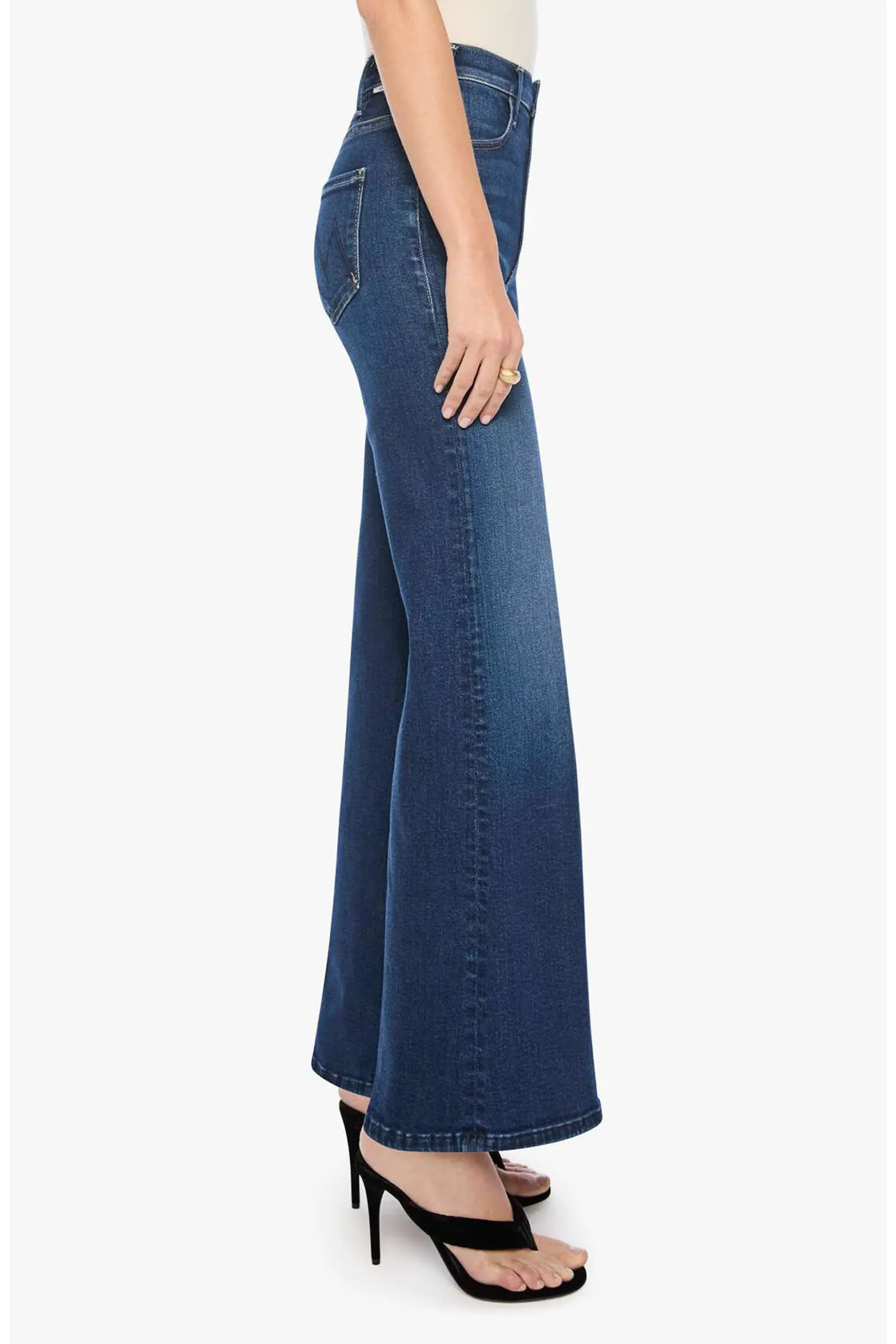 The Hustler Roller Sneak High Waist Wide Leg Jeans (Women) | Nordstrom | Nordstrom