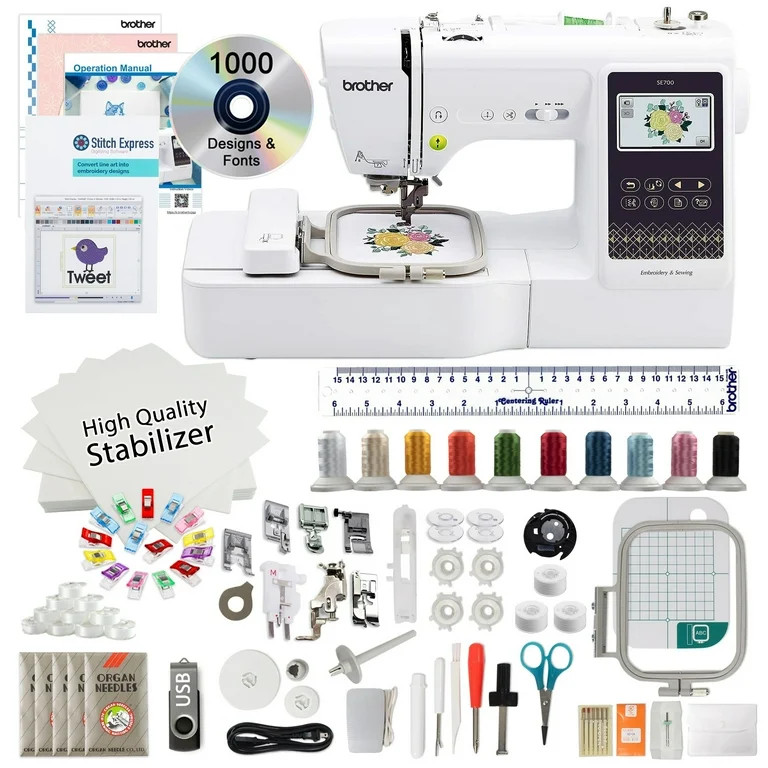 Brother SE700 Sewing and Embroidery Machine with $799 Bonus Bundle - Walmart.com | Walmart (US)