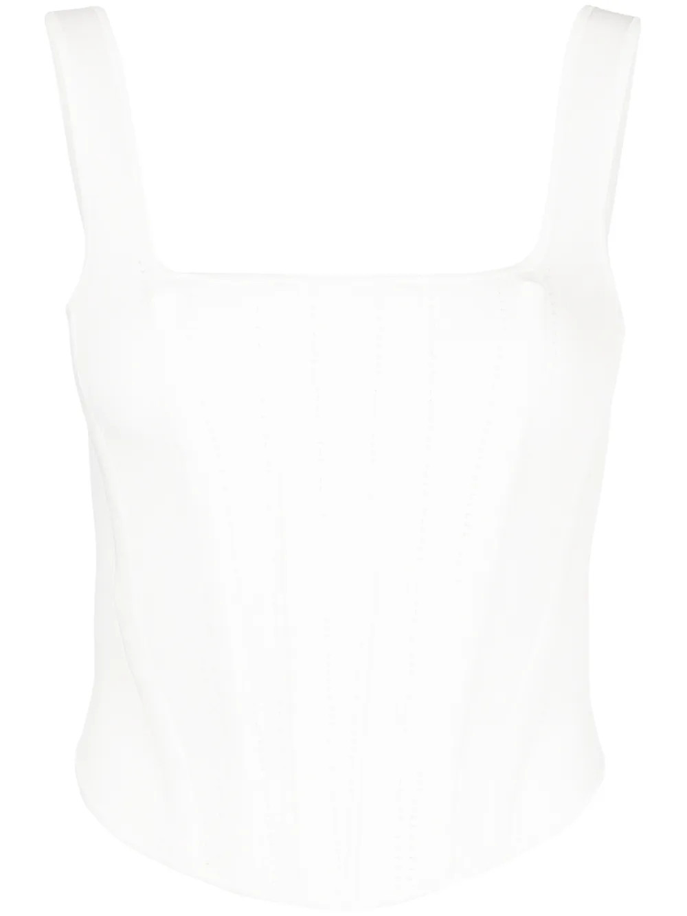 pointelle corset top | Farfetch Global