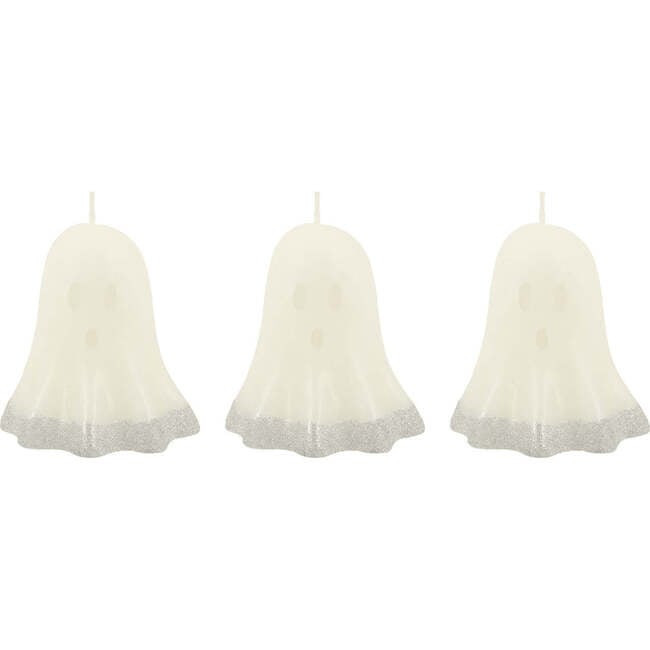 Glitter Dipped Ghost Candles | Maisonette
