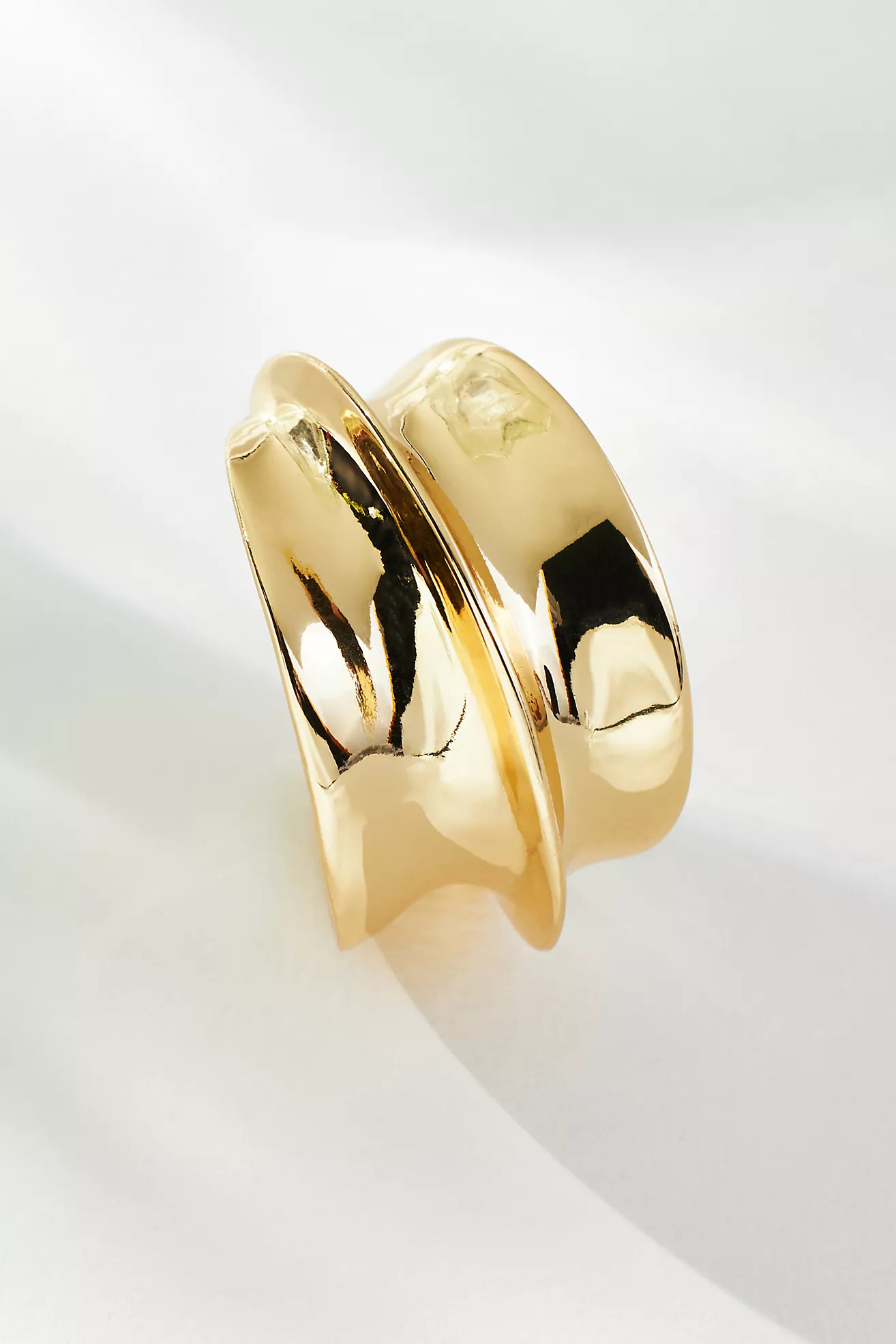 Wavy Wide Hoop Earrings | Anthropologie (US)