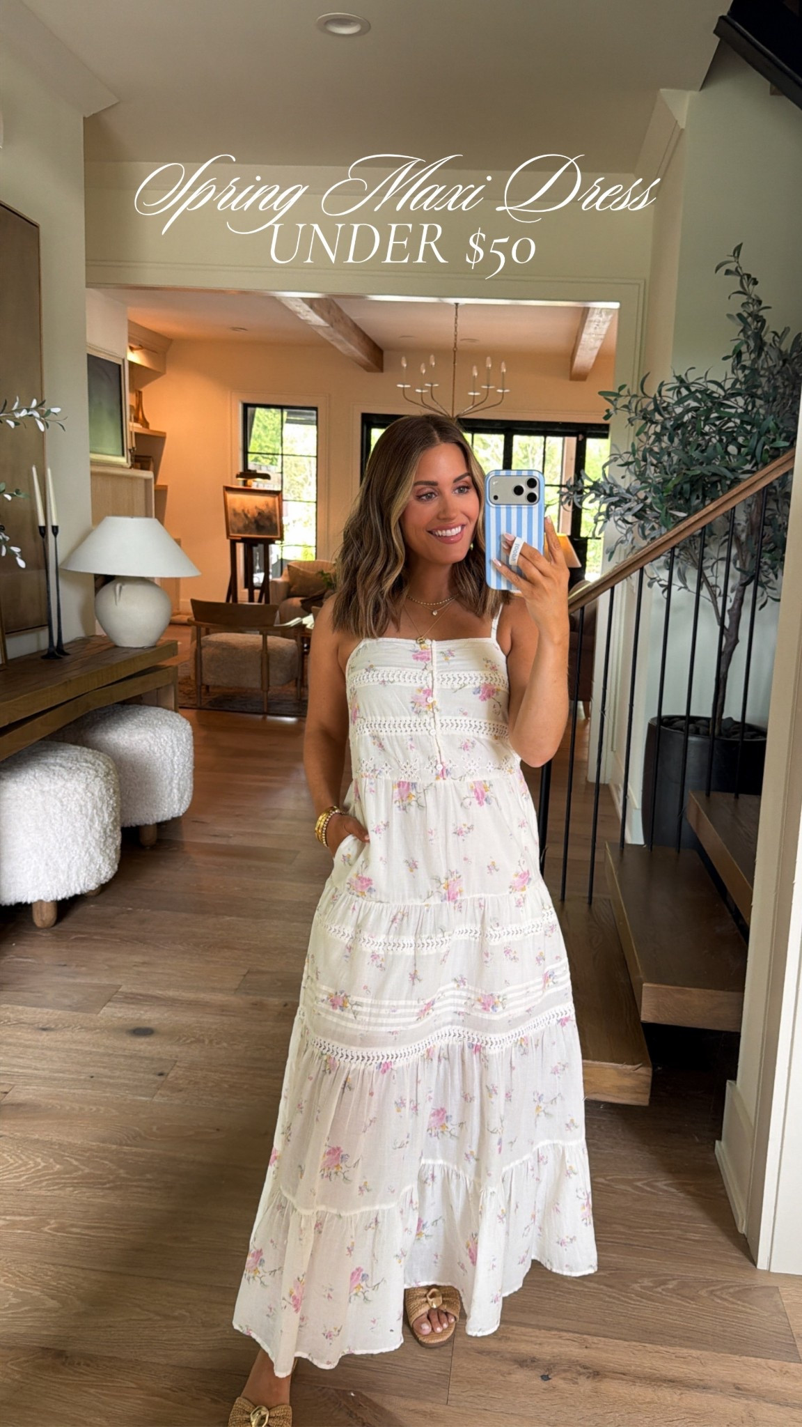 Wearing an xs in this floral spring maxi dress☀️ Target has so many cute finds right now! Also linking my sandals, run true to size! Currently 16 weeks pregnant for reference! 

#LTKSeasonal #LTKootd #LTKmomlife