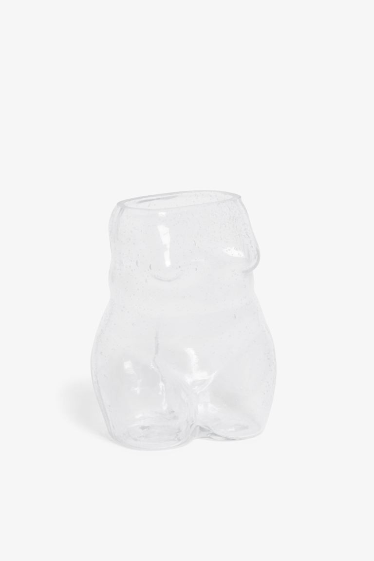 Glasvase in Körperform mit Farbspritzern | H&M (DE, AT, CH, NL, FI)