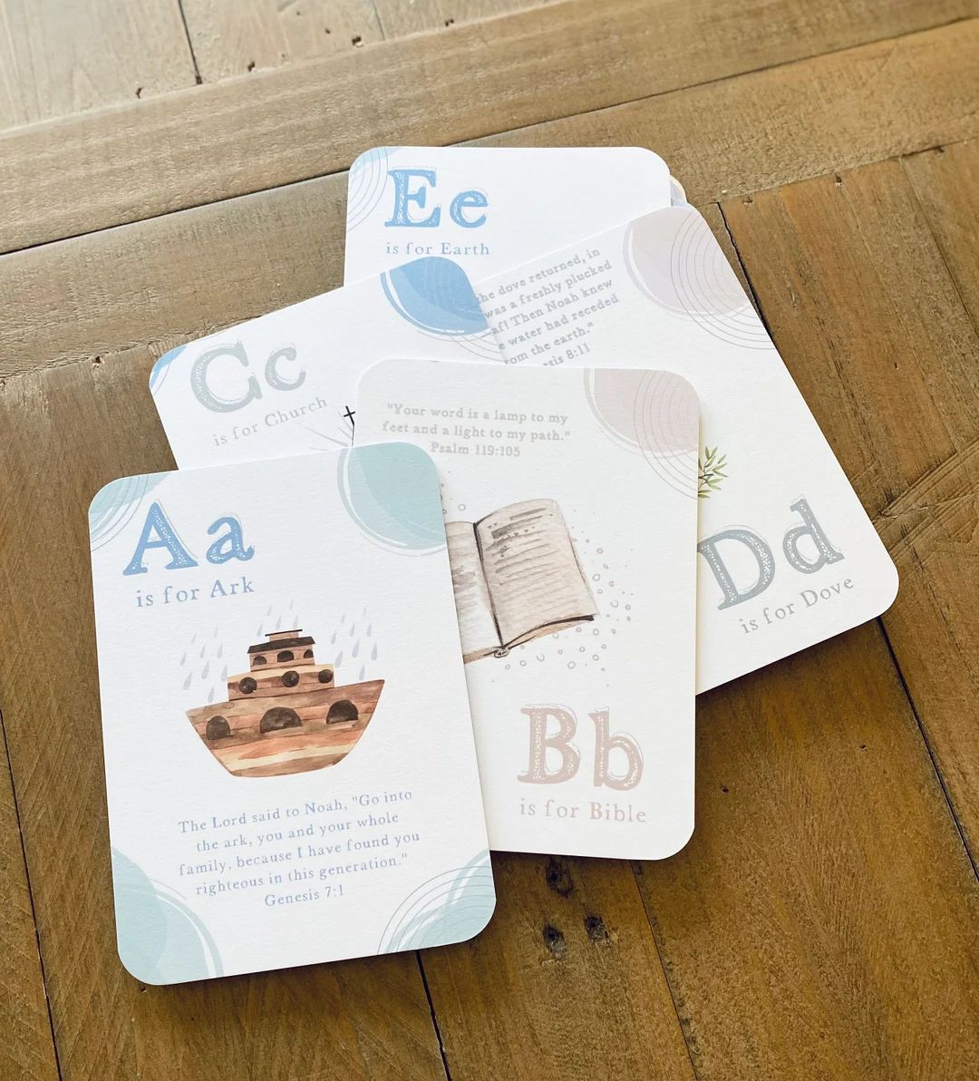 Scripture Alphabet Flash Cardsbible Learning for Kidsmemory Verse Cardsneutral Kids Room Decorabc... | Etsy (US)