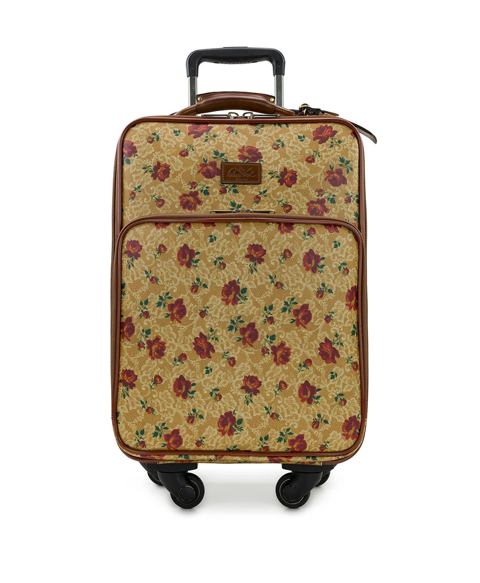 Vettore Trolley -  Patina Coated Linen Canvas Western Lace | Patricia Nash Designs