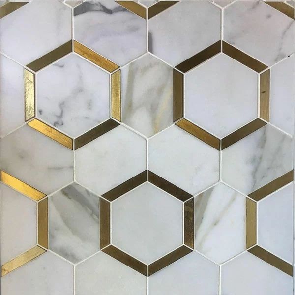 Marble Honeycomb Mosaic Wall & Floor Tile | Wayfair North America
