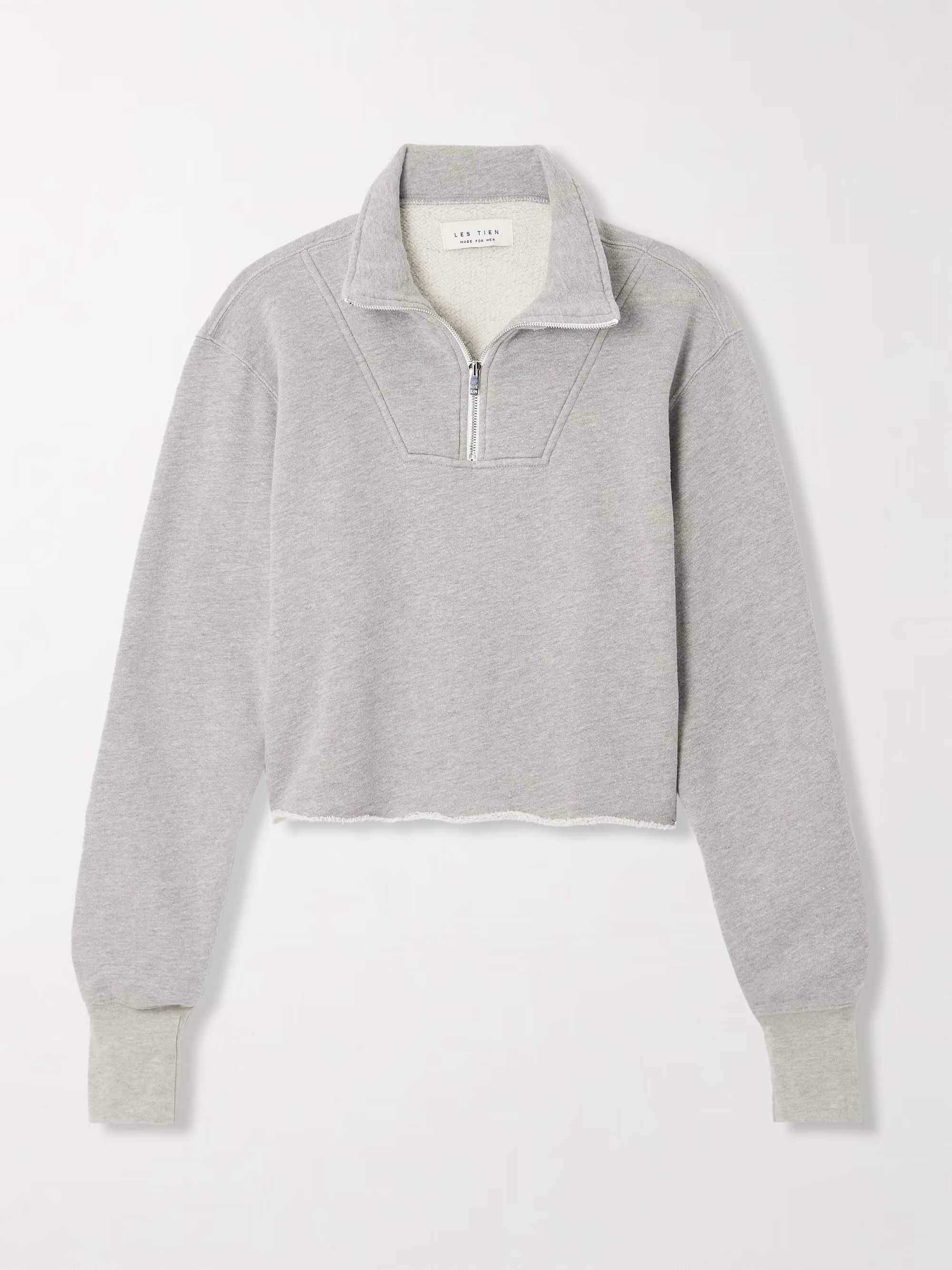 Haley cropped cotton-jersey sweatshirt | NET-A-PORTER (UK & EU)