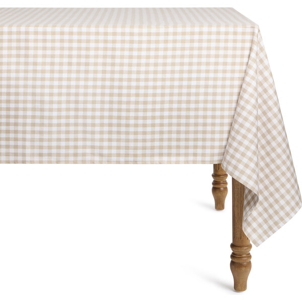 Table Cloth, Camel Gingham | Maisonette