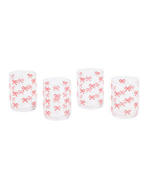 Set Of 4 Bows Acrylic Drinkware | Kitchen & Dining Room | Marshalls | Marshalls