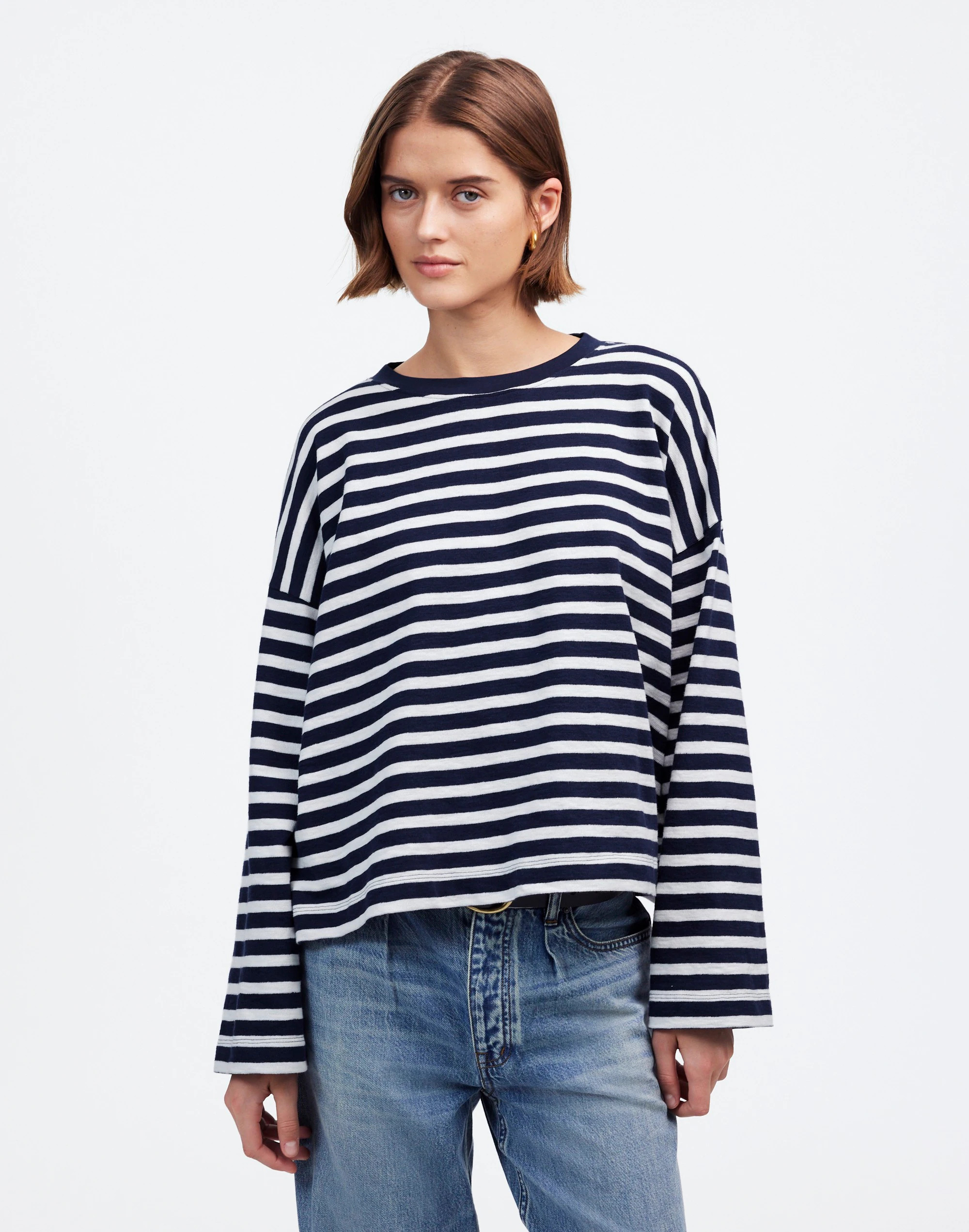 Easy Crewneck Long-Sleeve Tee | Madewell