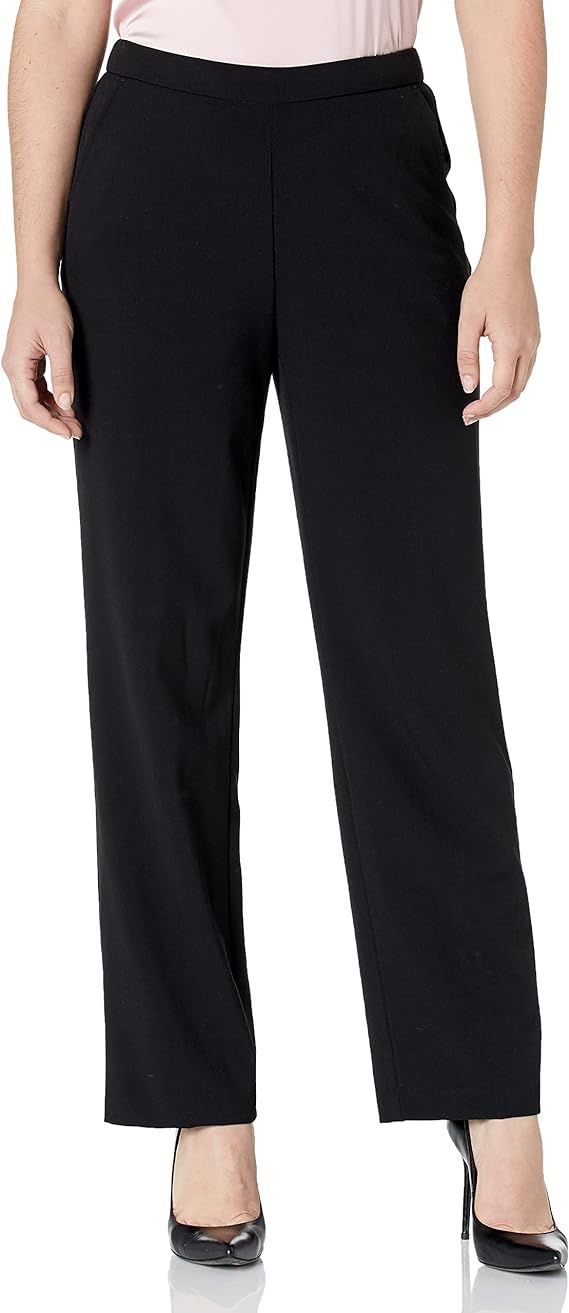 Briggs New York Women's Pull on Dress Pant Average Length & Short Length | Amazon (US)