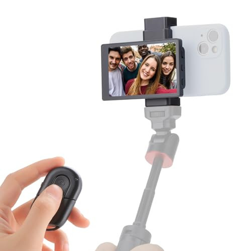 King Ma 1080P iPhone Mini Monitors Sync Rear Camera Selfie Screen for iPhone Vlog Selfie Monitor Screen with Magnetic Clip & Bluetooth Remote for Vlog Live Stream TikTok(Not Supporting 4K Recording) | Amazon (US)
