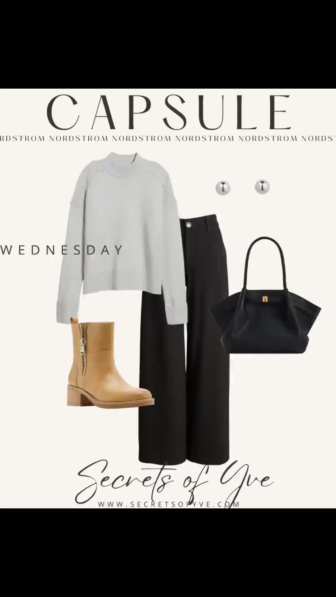 SecretsofYve: Wednesday Capsule Wardrobe 🖤 @nordstrom
Pick some as gifts. 🎁 
#Secretsofyve #ltkgiftguide
Always humbled & thankful to have you here.. New posts daily at 3pm & 4:15pm EST. 
CEO: PATESI Global & PATESIfoundation.org
@secretsofyve : where beautiful meets practical, comfy meets style, affordable meets glam with a splash of splurge every now and then. I do LOVE a good sale and combining codes! #ltkstyletip #ltksalealert #ltkfamily #ltku #ltkfindsunder100 #ltkactive #ltkkids #ltkfindsunder50 #ltkover40 #ltkpetite #ltkplussize #ltkhome #ltkswim #ltkitbag #ltkwedding #ltkbaby #ltkshoecrush #ltkbeauty #ltkmidsize #ltktravel #ltkautumn #ltkparties #ltkbump #ltkworkwear #ltkholiday #ltkxnsale #ltktall secretsofyve 

#LTKootd #LTKSeasonal #LTKvlog