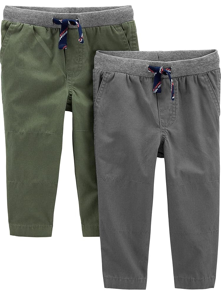 Simple Joys by Carter's Baby Boys' 2-Pack Pull on Pant | Amazon (US)