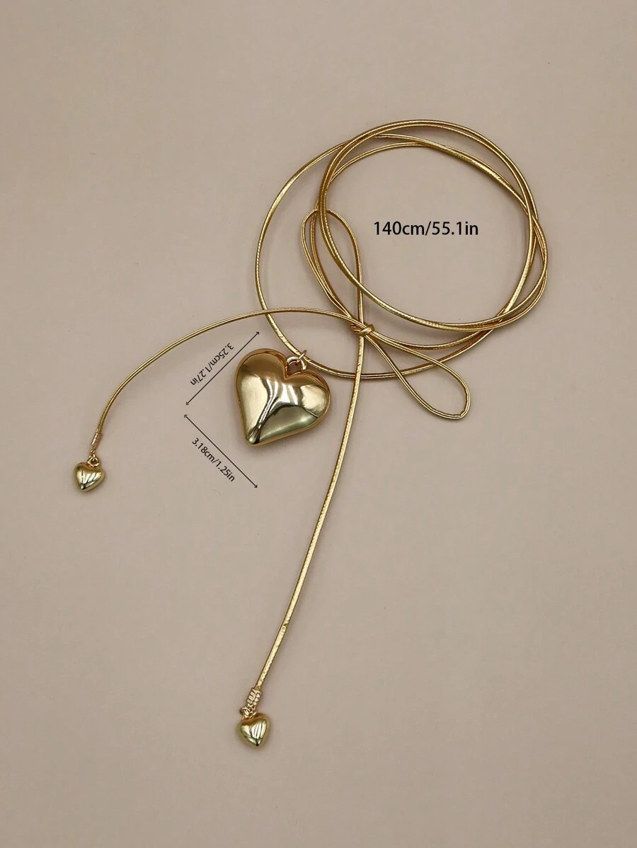 1pc Fashionable Lovely Gold-Color Heart Locket Charm Pendant With Layered Hearts For Women, Suita... | SHEIN