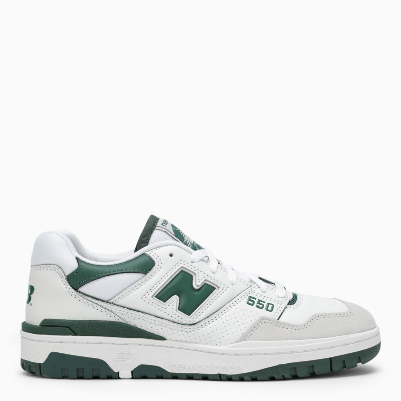 Low 550 white/green trainer | The Double F