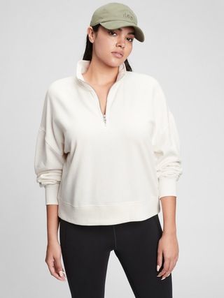 Half-Zip Mockneck Sweatshirt | Gap Factory