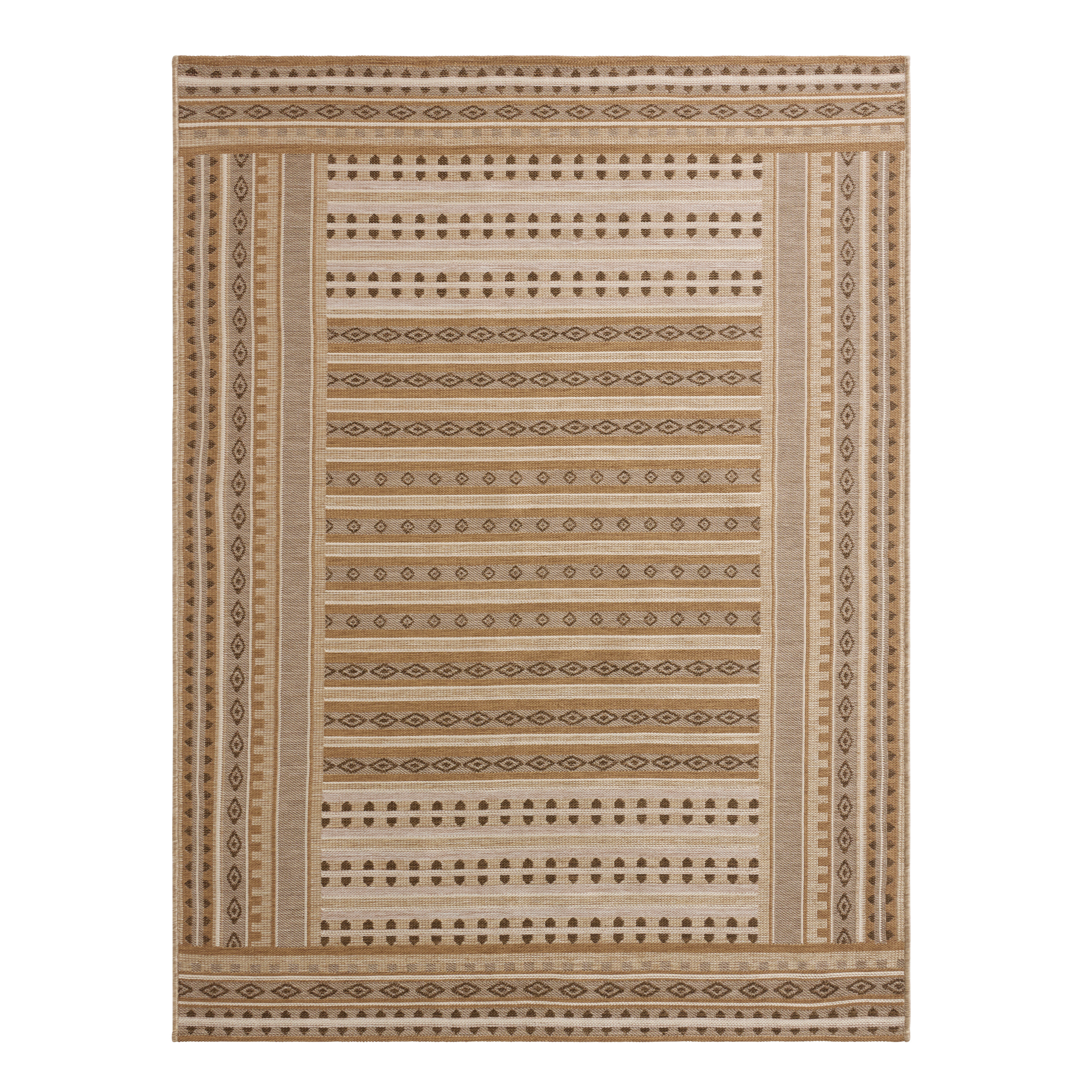 Lanai Neutral Mod Geo Indoor Outdoor Rug | World Market