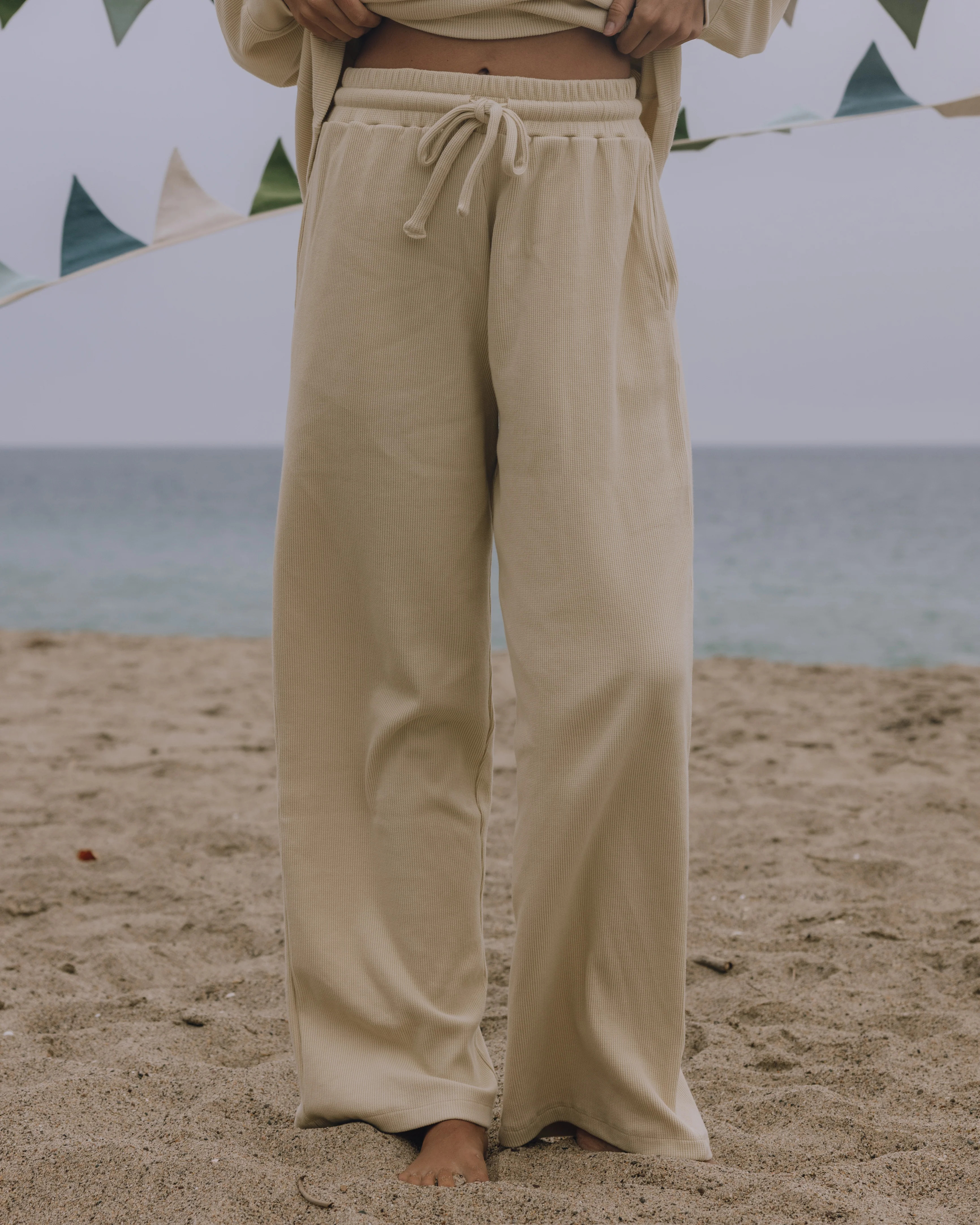 Thermal Resort Pants - Sand | Daily Drills