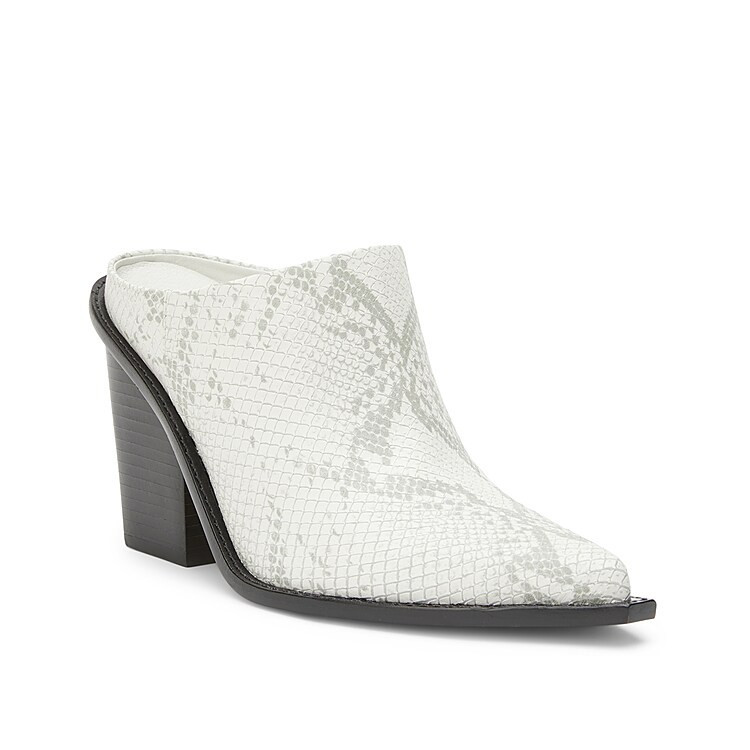 Matisse Deena Mule | Women's | White Snake Print | Size 7.5 | Heels | Pumps | DSW