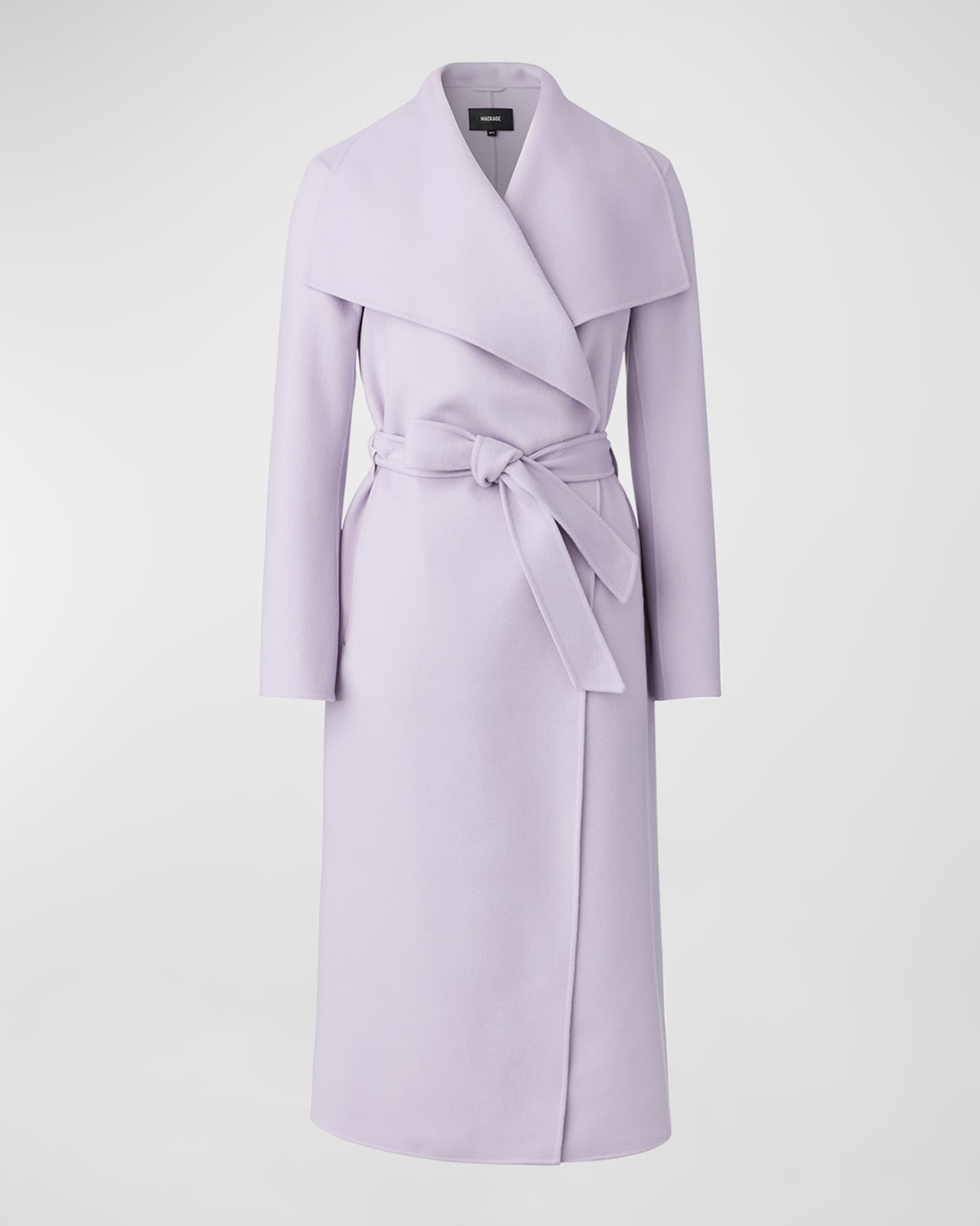 Mackage Mai Wool Belted Wrap Coat | Neiman Marcus