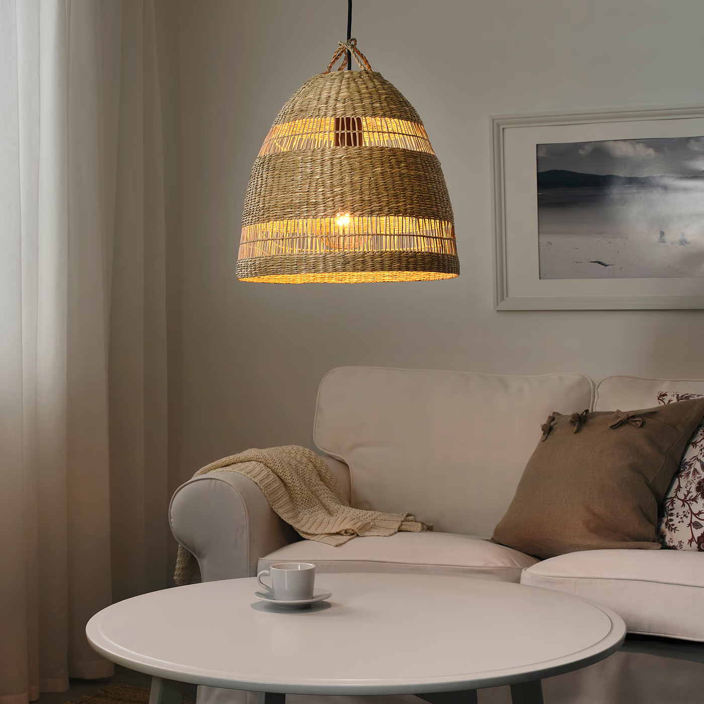 IKEA TORARED pendant lamp shade, sedge/handmade, 14 | IKEA US