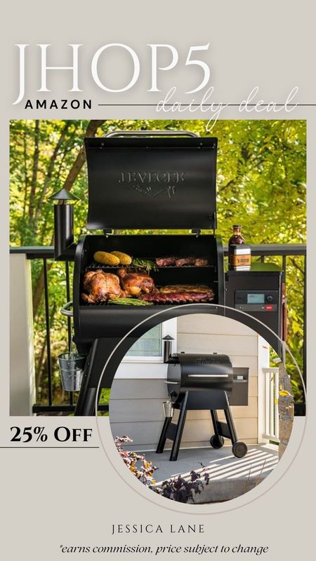 Amazon daily deal, save 25% on this traeger outdoor grill. Father's Day gift ideas, outdoor grill, traeger grill, pellet grill, Amazon deal, Amazon home

#LTKGiftGuide #LTKSeasonal #LTKsalealert
