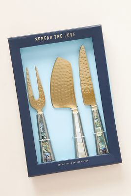 Arctic Twilight Cheese Knives, Set of 3 | Anthropologie (US)