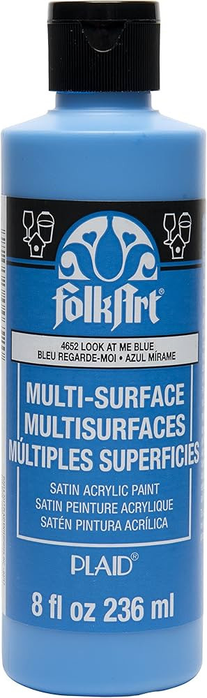FolkArt Multi-Surface Paint (8 oz), , Look At Me Blue | Amazon (US)