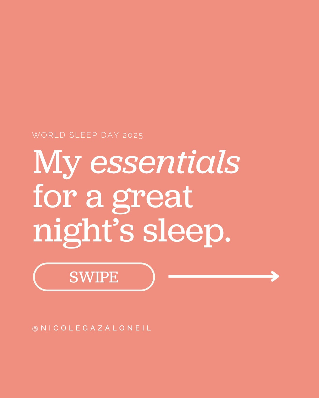 Did you know that women are more likely than men to report short sleep, poor sleep quality, and daytime symptoms associated with poor sleep - as well as 1.4x more likely to experience insomnia than men? 

The theme for this year's #WorldSleepDay is make sleep health a priority - and here are a few of my favourite items to help me get a great night's sleep ❤️ Comment SHOP for the links sent straight to your inbox. 

#sleepday #worldsleepday2025 #ltk #ltkaustralia #LTKbeauty 
