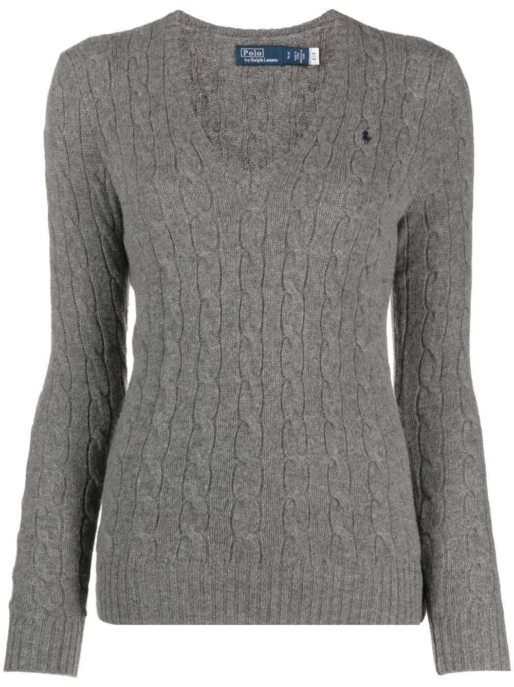 Polo Pony-motif cable-knit jumper | Farfetch Global