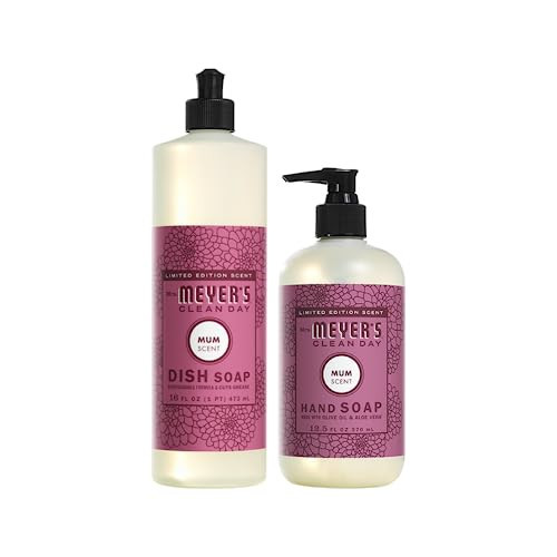 Mrs. MEYER'S CLEAN DAY Variety, 1 Liquid Hand Soap, 12.5 OZ, 1 Liquid Dish Soap, 16 OZ, 1 CT (Mum) | Amazon (US)