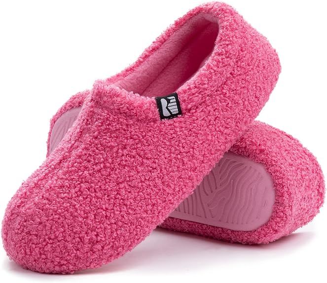 RockDove Women's Teddy Fleece Closed Back Indoor Slipper | Amazon (US)