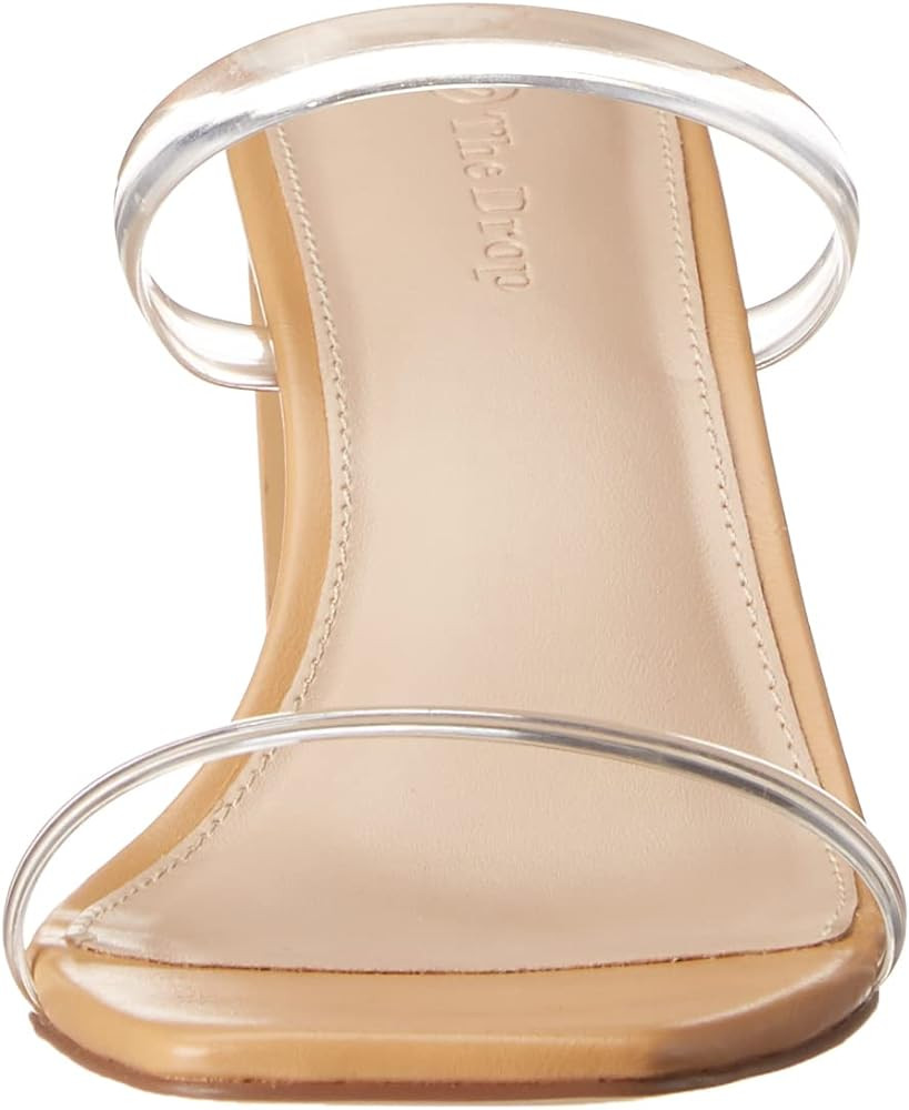 The Drop Women's Avery Square Toe Two Strap High Heeled Sandal | Amazon (US)